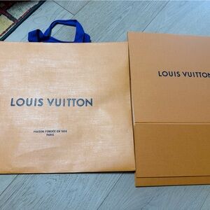 Louis Vuitton Tangerine Shopping Bag and box